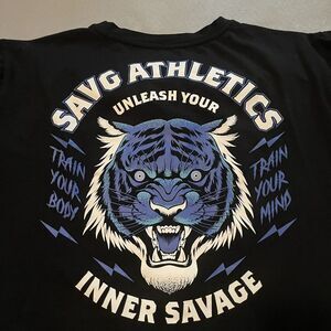 SAVG Athletics Men's T-Shirt Unleash Your Inner Savage Workout Size 2XL XXL‎